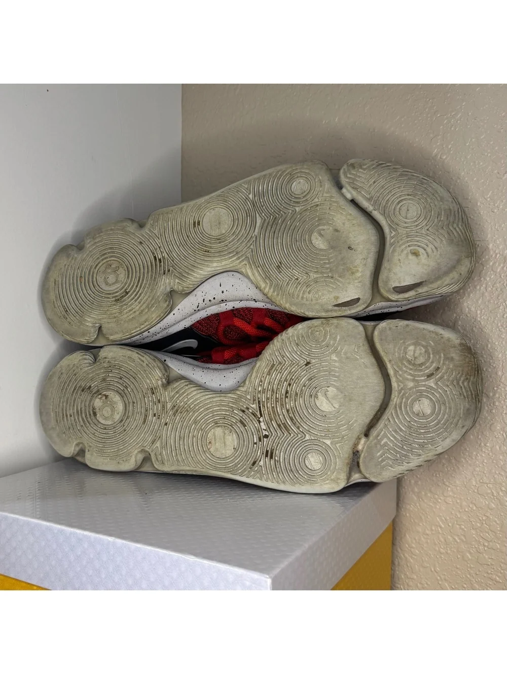 Nike KD 10 University Red Black White Men’s Basketball Shoes Preowned